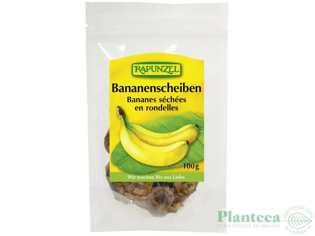 Banana uscata rondele eco 100g - RAPUNZEL