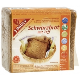 Paine neagra fara gluten cu teff 500g - 3 PAULY