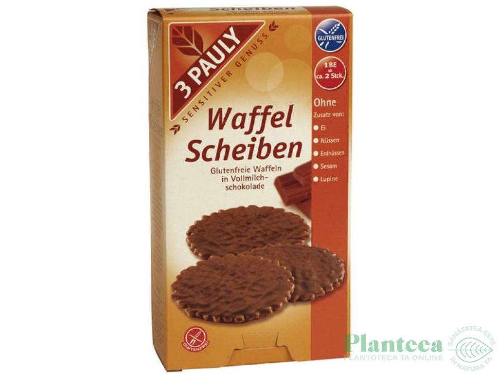 Mini gaufre ciocolata 100g - 3 PAULY