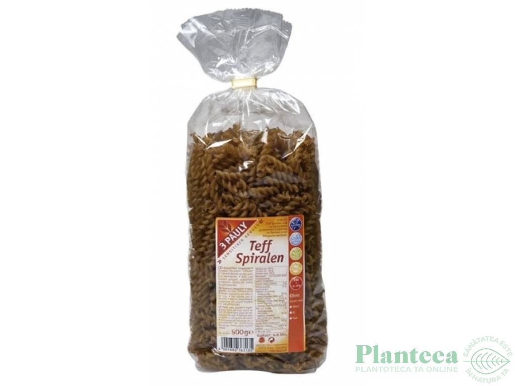 Paste spirale porumb teff 500g - 3 PAULY