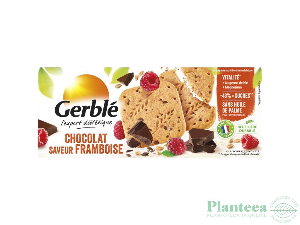 Biscuiti dietetici ciocolata zmeura Expert 140g - GERBLE