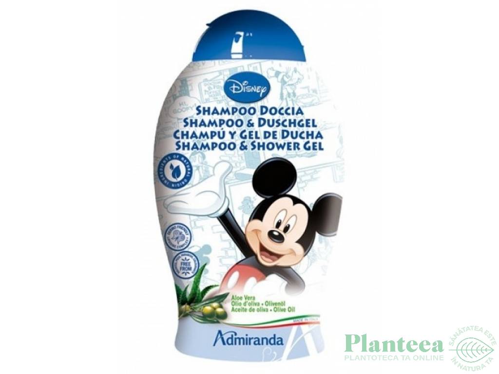 Sampon gel dus hipoalergenic Mickey Mouse 250ml - ADMIRANDA