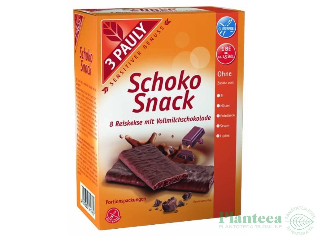 Snacks orez ciocolata lapte 100g - 3 PAULY