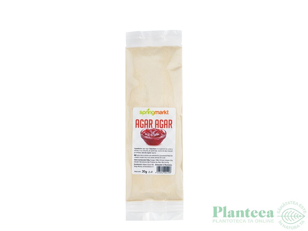 Agar agar pulbere 30g - SPRINGMARKT