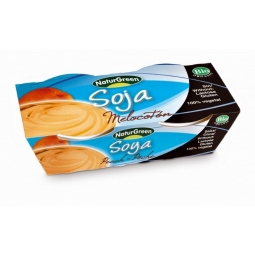 Desert crema soia piersici eco 2x125g - NATURGREEN