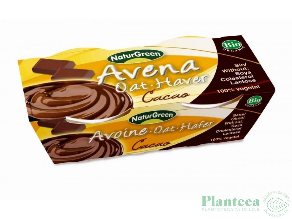 Desert crema ovaz cacao eco 2x125g - NATURGREEN