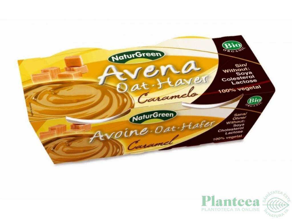 Desert crema ovaz caramel eco 2x125g - NATURGREEN