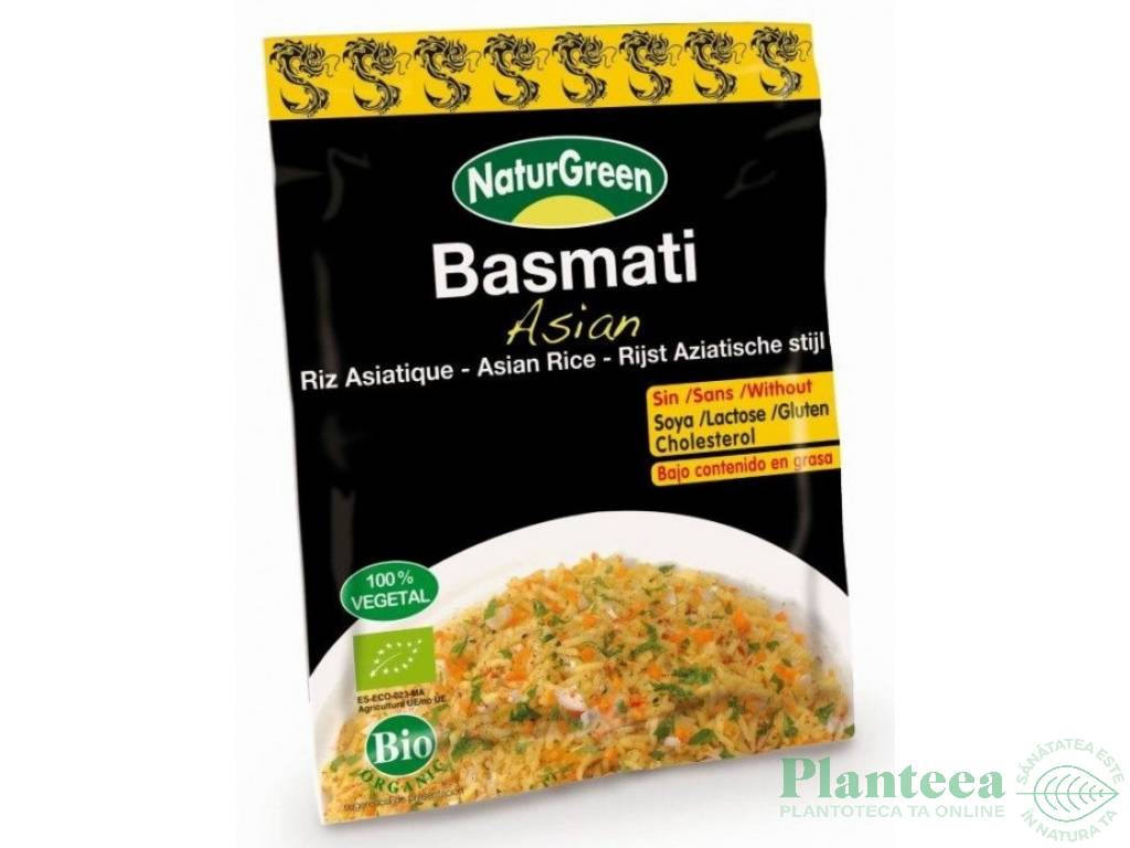 Pilaf basmati stil asiatic plic eco 150g - NATURGREEN