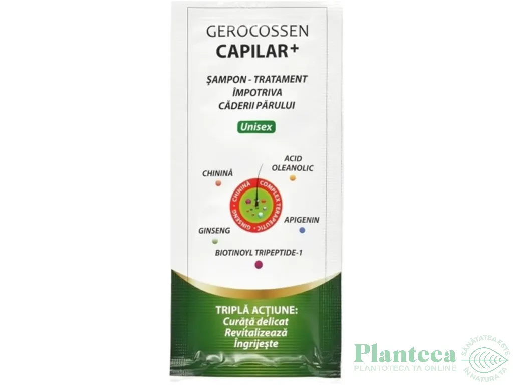 Sampon tratament imp caderii parului unisex Capilar+ monodoza 15ml - GEROCOSSEN