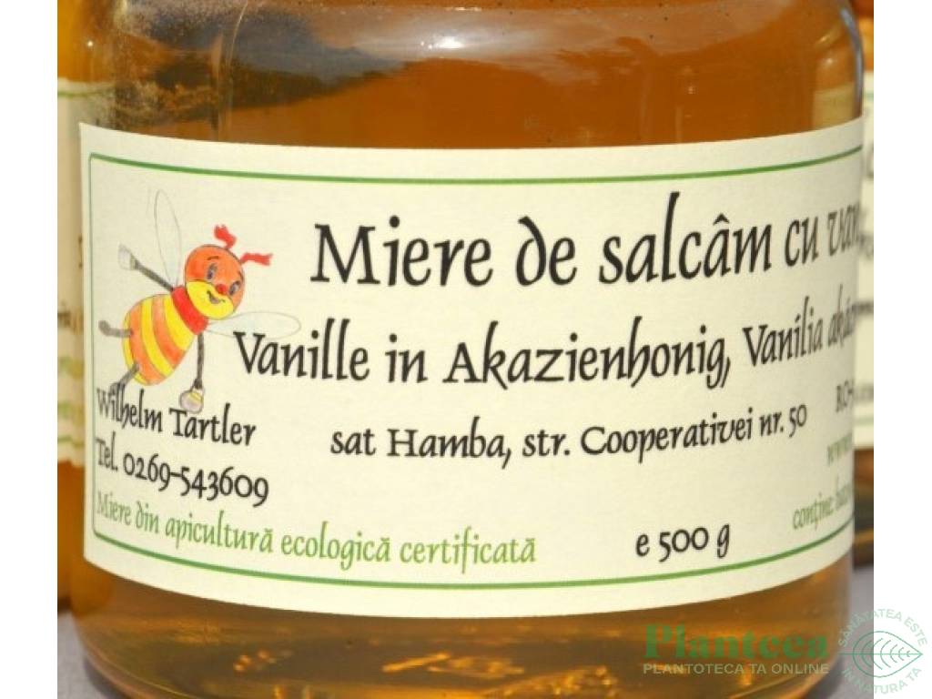 Miere salcam cu vanilie eco 500g - WILHELM TARTLER