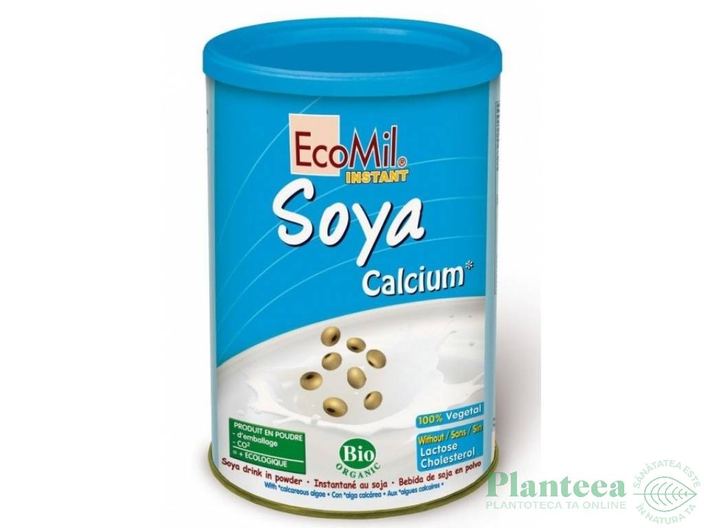 Lapte praf soia calciu marin eco 400g - ECOMIL