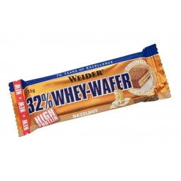 Baton proteic 32% WheyWafer alune 35g - WEIDER