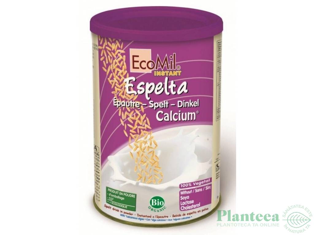 Lapte praf spelta calciu eco 400g - ECOMIL