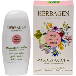 Masca exfolianta ten sensibil cuperozic 50g - HERBAGEN