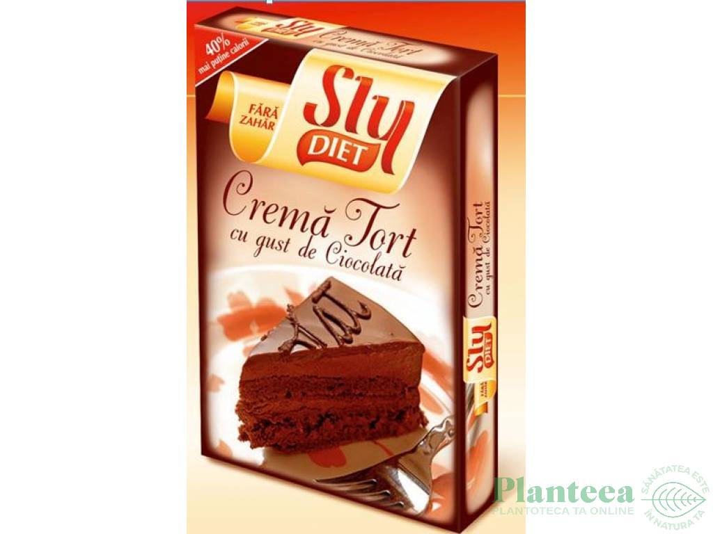 Praf crema tort ciocolata dietetica 2x27g - SLY NUTRITIA