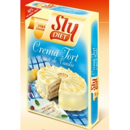 Praf crema tort vanilie dietetica 2x27g - SLY NUTRITIA