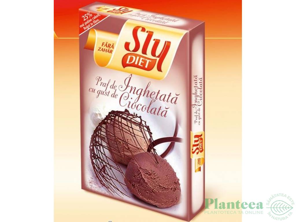 Praf inghetata ciocolata dietetica 2x23g - SLY NUTRITIA