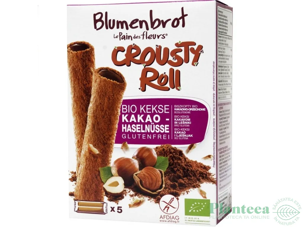 Rulouri crocante crema cacao fara gluten eco 125g - LE PAIN DES FLEURS