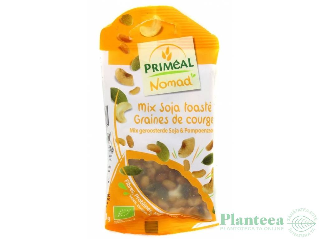 Mix soia prajita seminte dovleac eco 40g - PRIMEAL