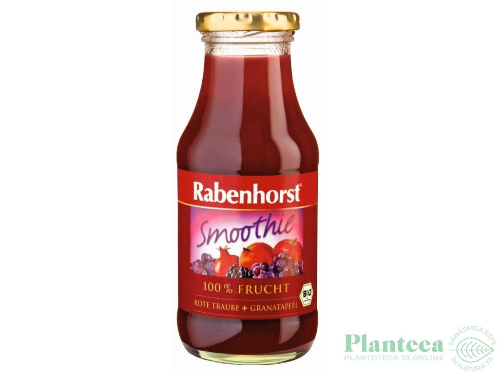 Smoothie struguri rosii rodie eco 240ml - RABENHORST