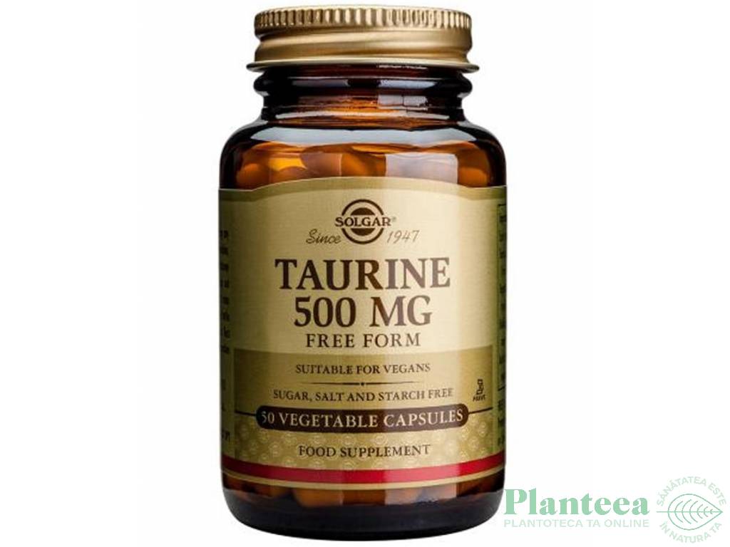 Taurina 500mg 50cps - SOLGAR