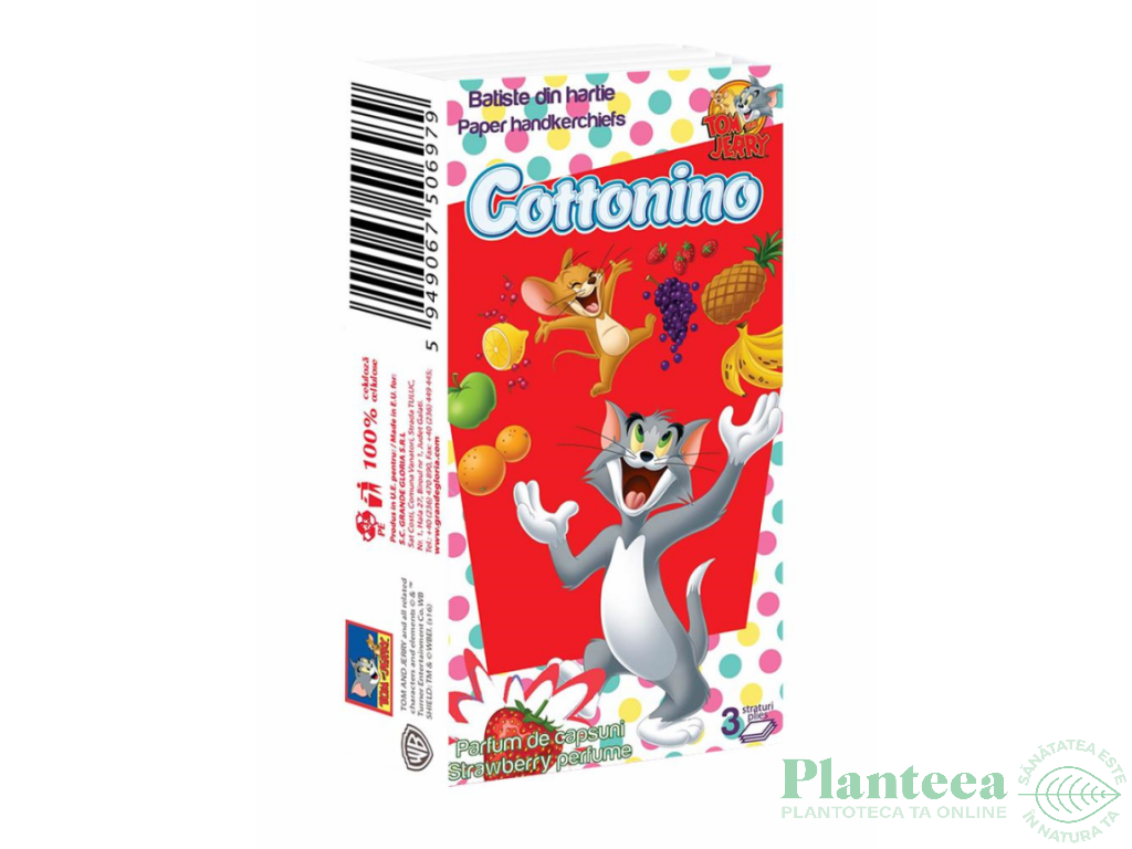 Batiste hartie capsuni 10b - COTTONINO