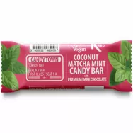 Baton cocos matcha menta glazura ciocolata fara gluten eco 50g - CANDY TOWN