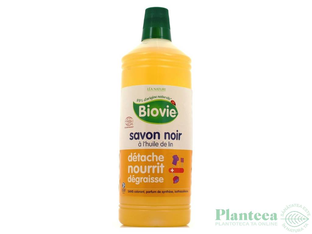Sapun negru lichid menajer ulei in 1L - BIOVIE