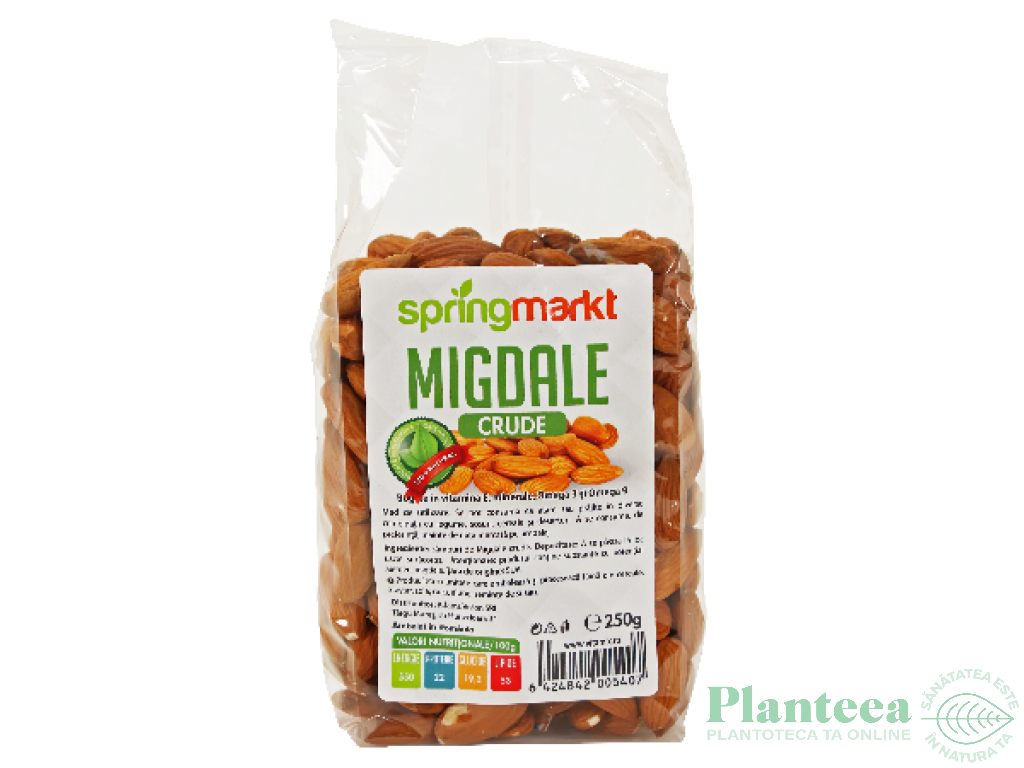 Migdale crude intregi 250g - SPRINGMARKT