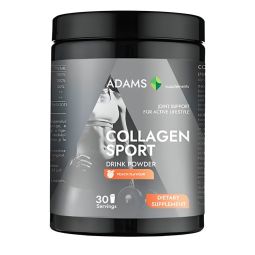 Pulbere colagen Sport piersica Active Line 30portii 600g - ADAMS SUPPLEMENTS