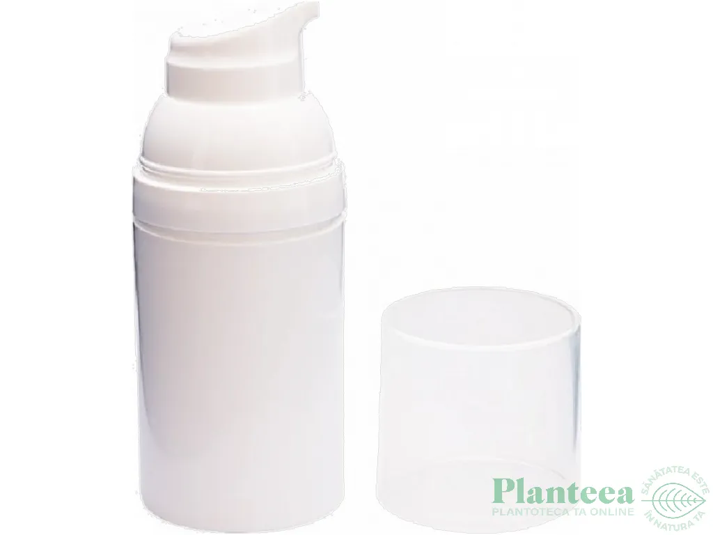Flacon plastic alb airless Oly fara pompa 40ml - ELLEMENTAL
