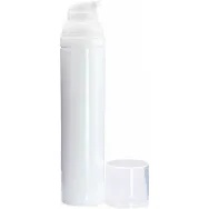Flacon plastic alb airless Oly fara pompa 100ml - ELLEMENTAL
