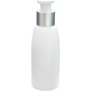 Flacon plastic alb Gaia cu pompa medie 100ml - ELLEMENTAL