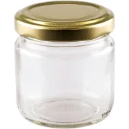 Borcanel sticla transparenta Zoia cu capac 100ml - ELLEMENTAL