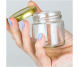 Borcanel sticla transparenta Zoia cu capac 100ml - ELLEMENTAL