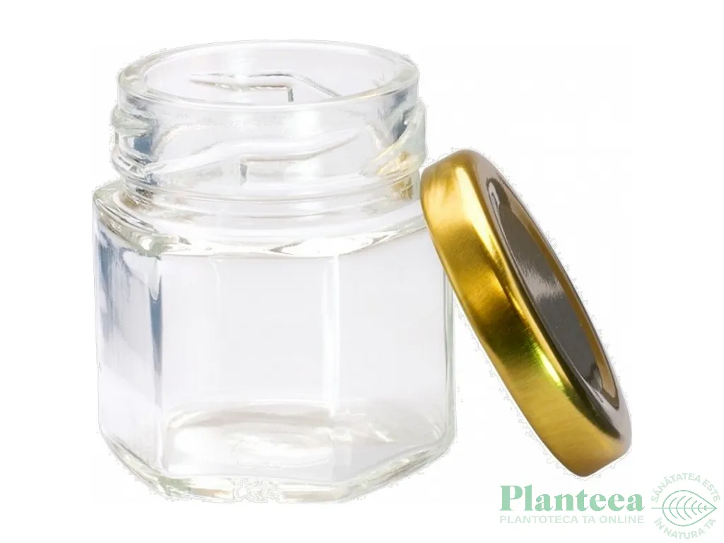 Borcanel sticla transparenta Zoia cu capac 50ml - ELLEMENTAL