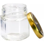 Borcanel sticla transparenta Zoia cu capac 50ml - ELLEMENTAL