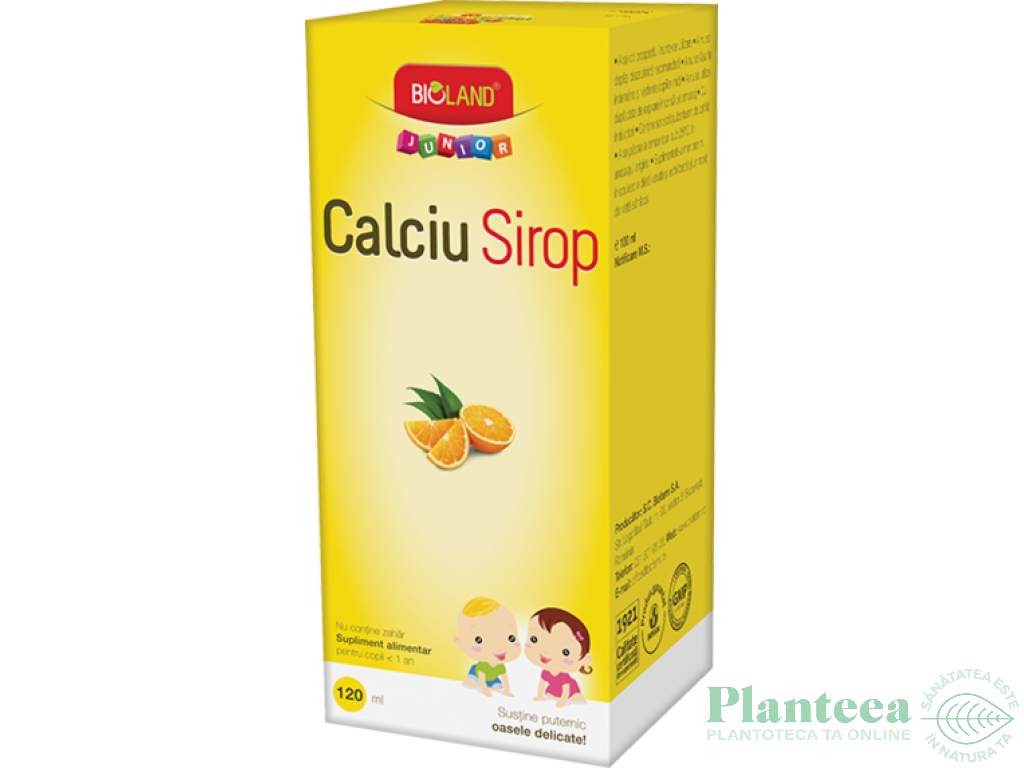 Sirop calciu junior 120ml - BIOLAND