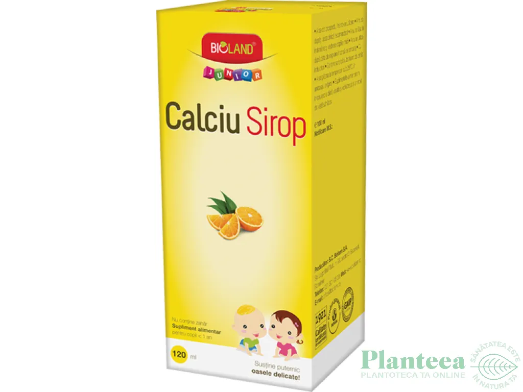 Sirop calciu junior 120ml - BIOLAND