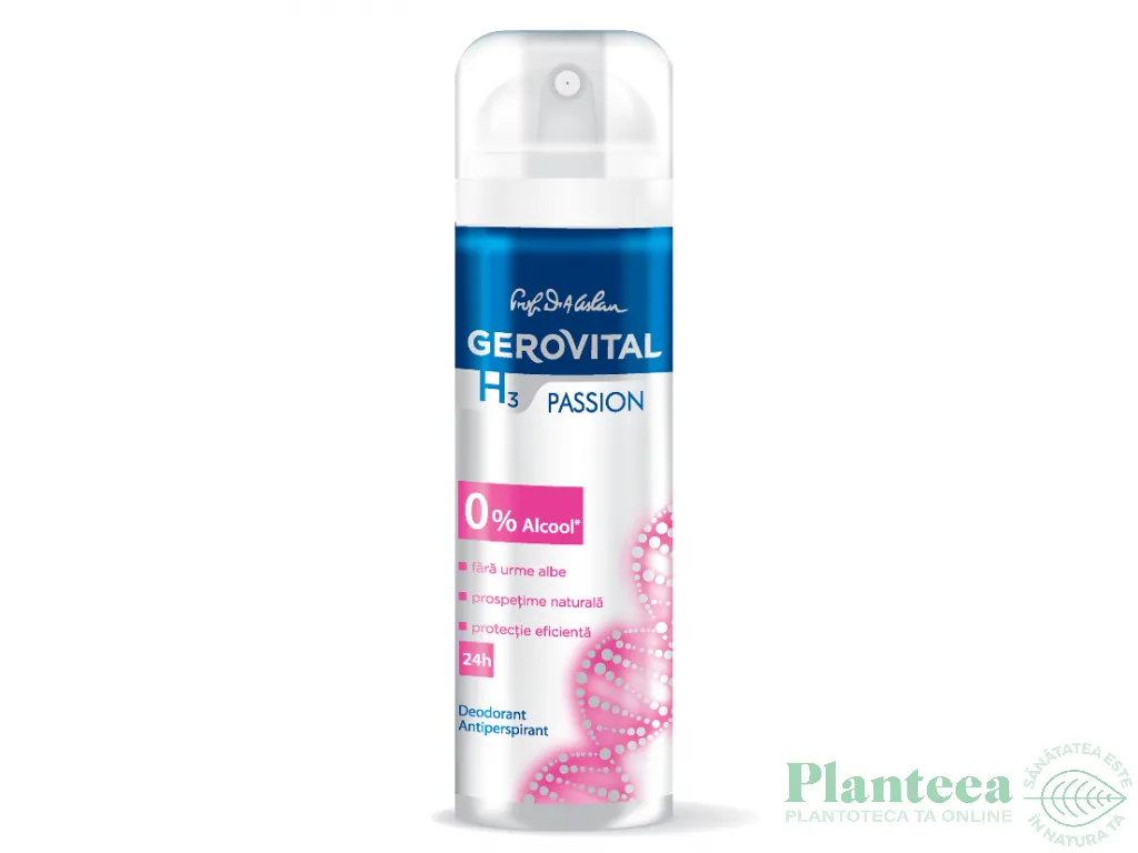 Deodorant spray antiperspirant Passion 150ml - GEROVITAL H3 CLASSIC