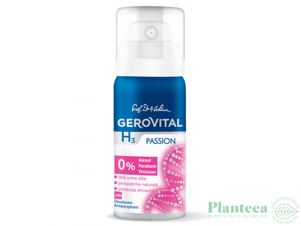 Deodorant spray antiperspirant Passion 40ml - GEROVITAL H3 CLASSIC