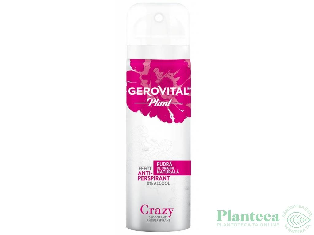Deodorant spray antiperspirant Crazy 150ml - GEROVITAL PLANT