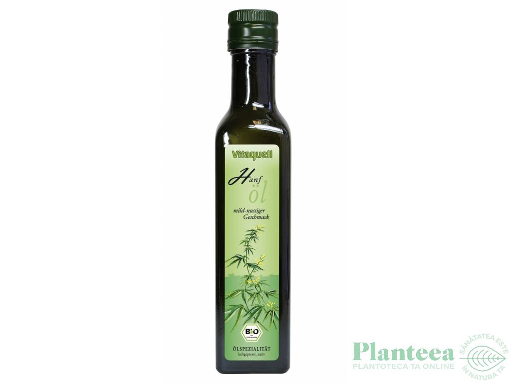 Ulei canepa virgin eco 250ml - VITAQUELL