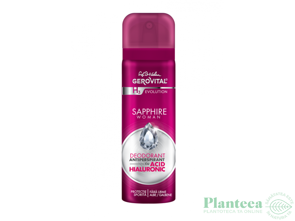 Deodorant spray antiperspirant Sapphire Woman 150ml - GEROVITAL H3 EVOLUTION