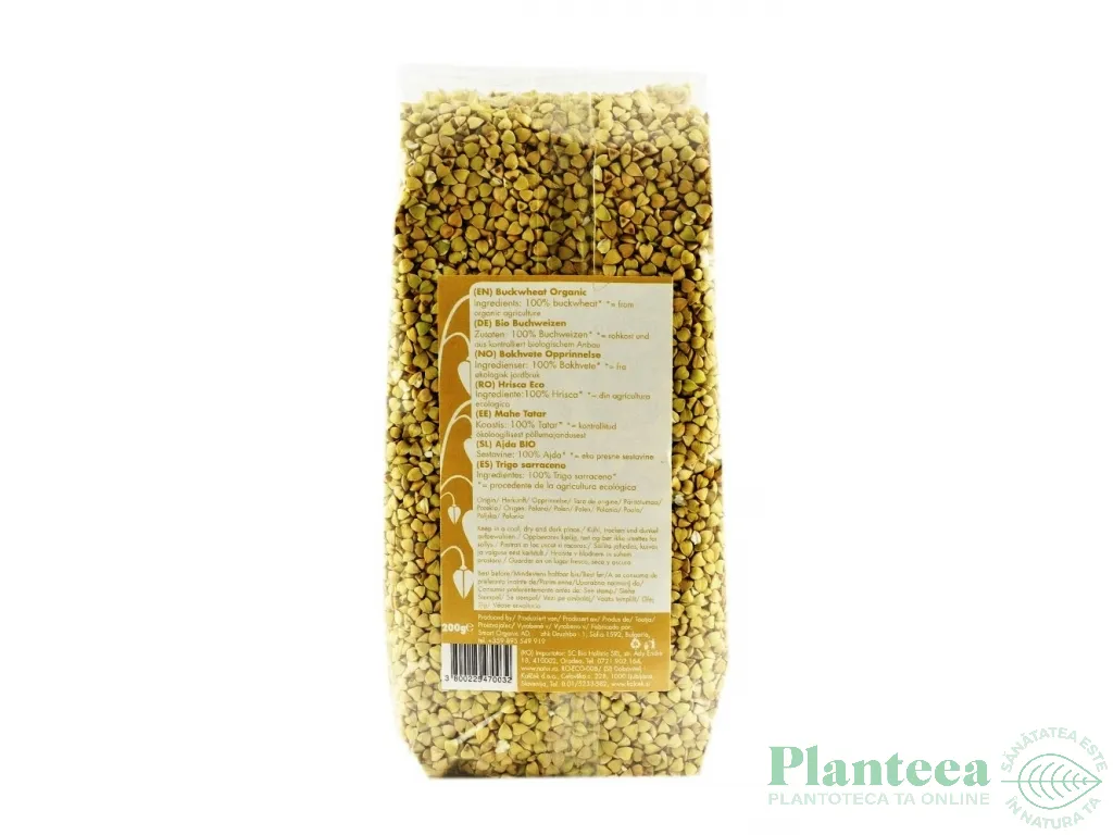Hrisca cruda integrala boabe eco 500g - SMART ORGANIC