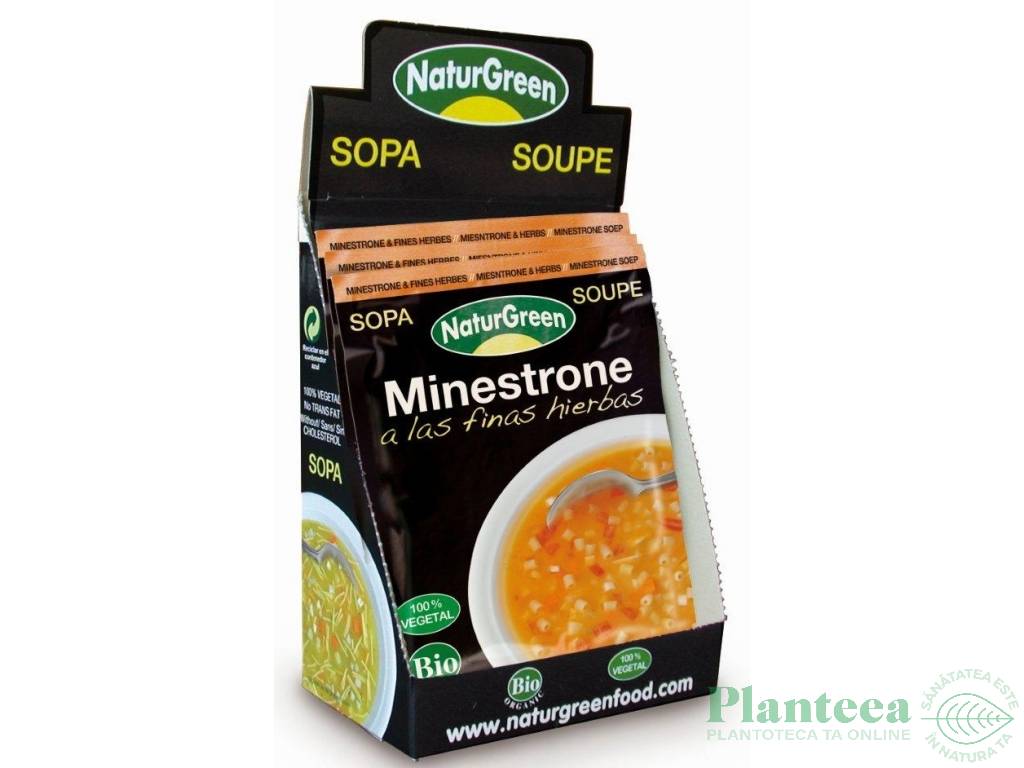 Supa minestrone ierburi fine eco 40g - NATURGREEN