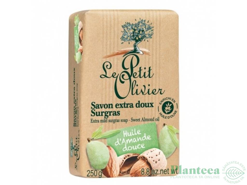 Sapun extra moale ulei migdale dulci 250g - LE PETIT OLIVIER