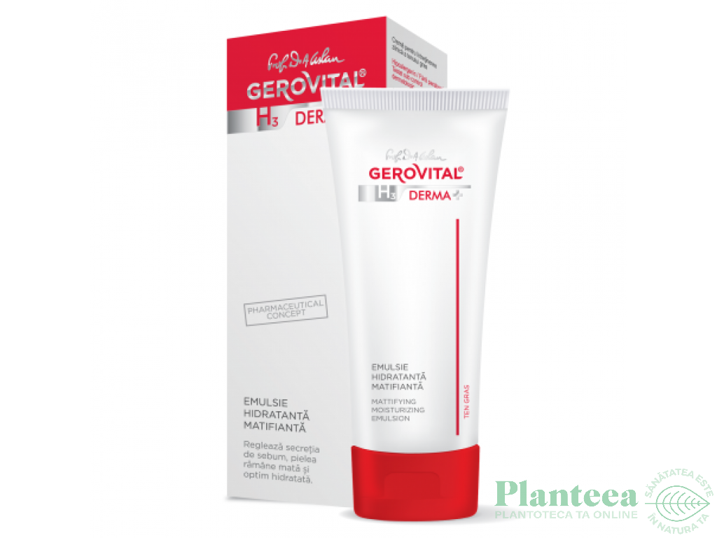 Emulsie hidratanta matifianta 50ml - GEROVITAL H3 DERMA+