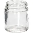 Borcanel sticla transparenta Clara fara capac 60ml - ELLEMENTAL