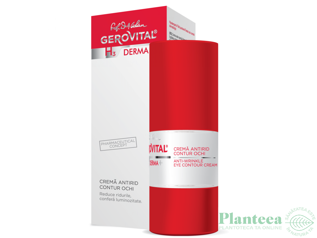 Crema contur ochi antirid 15ml - GEROVITAL H3 DERMA+